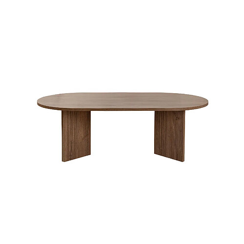 Hanah Home Table basse en bois - 60 x 119 x 40 cm - Noyer