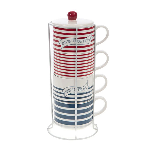 Amadeus Coffret 4 tasses marinière
