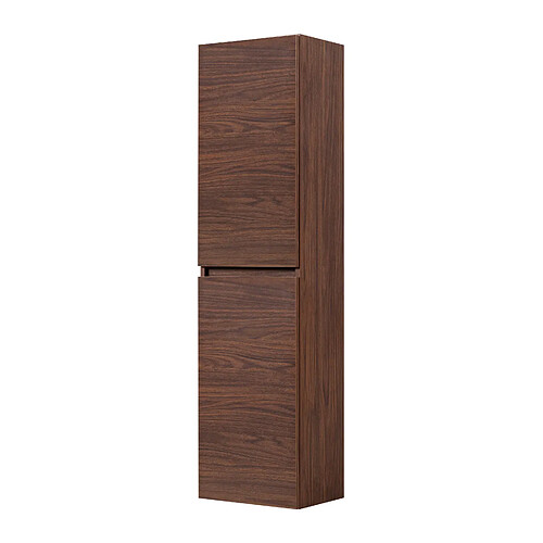 3XELIVING Colonne de salle de bain suspendue, couleur : Chêne noyer, 136 x 27 x 35 cm