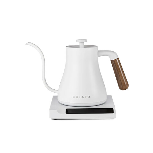 Bouilloire électrique CHiATO flowPLAY Gooseneck - 0,6 L, blanche
