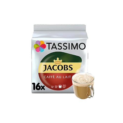 Jacobs Capsules café Tassimo café au lait - 16 pcs