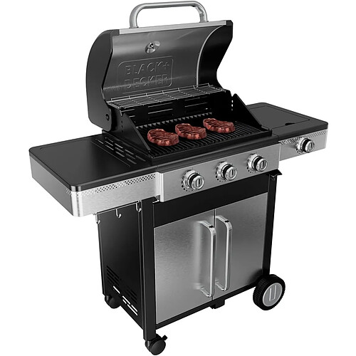 Black & Decker Barbecue à gaz sur pied 3 feux 10.8kw - BXOG12950F - BLACK+DECKER