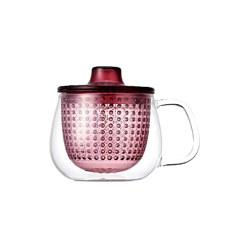 Tasse à thé Kinto Verre et copolyester - Bordeaux 350 ml
