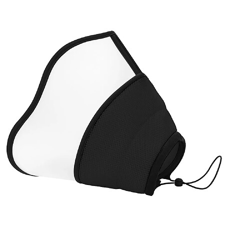 INF Collier de récupération pour animaux de compagnie anti-léchage anti-rayures Black L