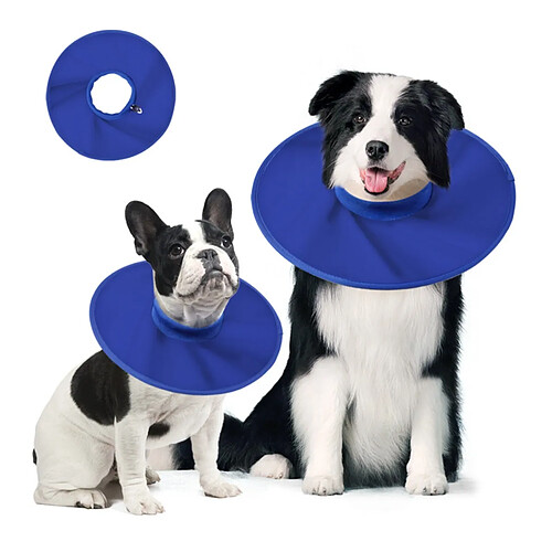 INF Collier Élisabéthain pour Chien en Tissu Oxford - Imperméable et Protection Anti-Léchage