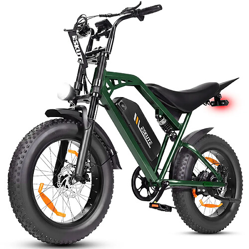 Vélo électrique Eskute V202 batterie 48V 20.8Ah autonomie 80km vitesse 40km/h 7V Shimano