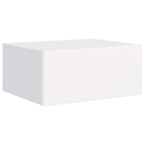SELSEY - Table de chevet suspendue Olio – 50 cm – Blanc