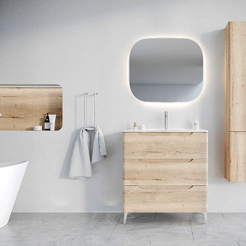 Aurlane Meuble salle de bain 80 cm