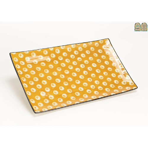 Amadeus Plat rectangulaire imany 32 cm en grés