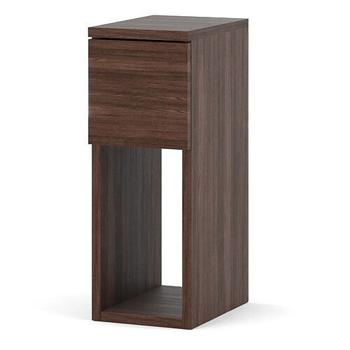 Stiv-Meubles Table de chevet étroite 20 cm chêne wengé - table de nuit pour chambre à coucher