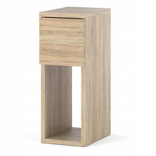 Stiv-Meubles Table de chevet étroite 20cm chêne Sonoma - table de nuit avec 1 tiroir