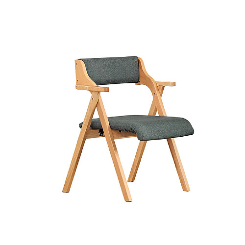 SoBuy Chaise Pliante avec Accoudoirs Gris Foncé 56x47x77.6 cm FST98-SG
