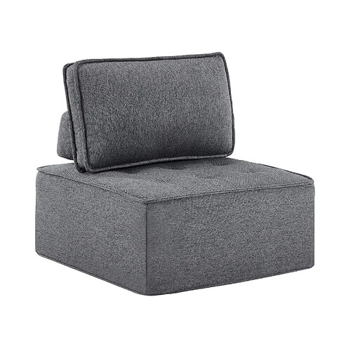 STILVORA Canapé modulable gris foncé en contreplaqué pour petits espaces