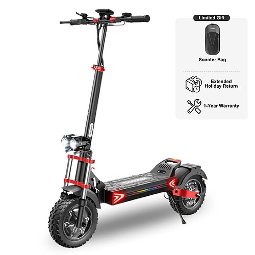 Scooter Électrique iScooter iX8 — 2400W Double Moteur, 12", 69 km