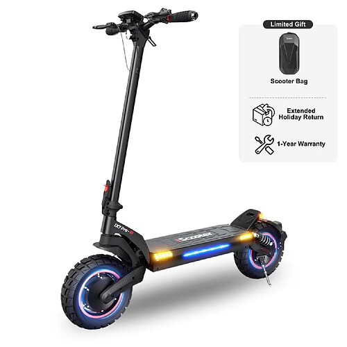 Scooter Électrique iScooter iX7 Pro — 2000W, 80 km, Double Moteur