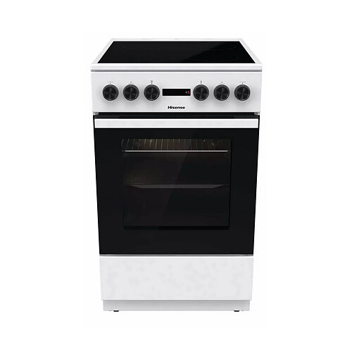 Cuisinière vitrocéramique 68l 4 feux - HEC5A11WG - HISENSE