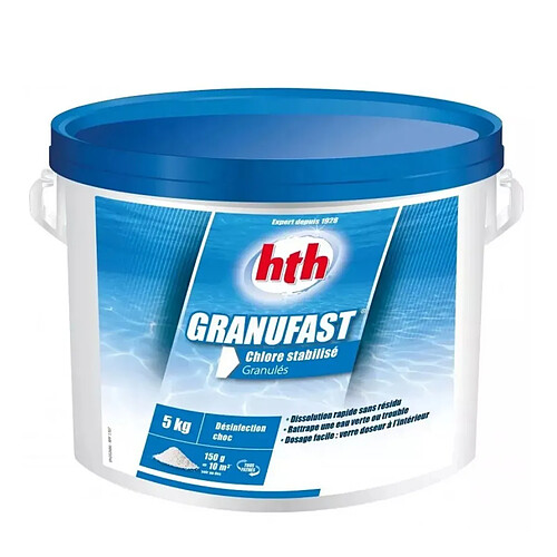 Chlore choc stabilisé 5kg - C800654H1 - Granufast - HTH