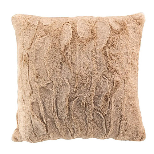 Douceur D'Interieur Coussin Imitation Fourrure Foxy 45x45cm Sable
