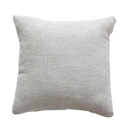 enjoy Coussin Déco Velours Chenillé Kamala 40x40cm Gris Clair
