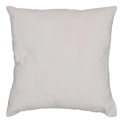Atmosphera Coussin Déco Relief Delor 40x40cm Blanc