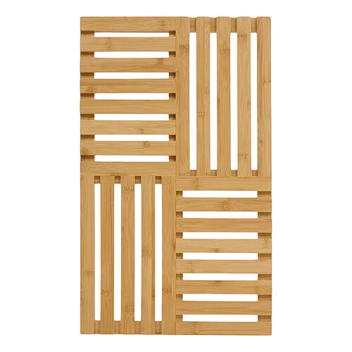 Five Simply Smart Caillebotis en Bambou Antidérapant 33x55cm Naturel