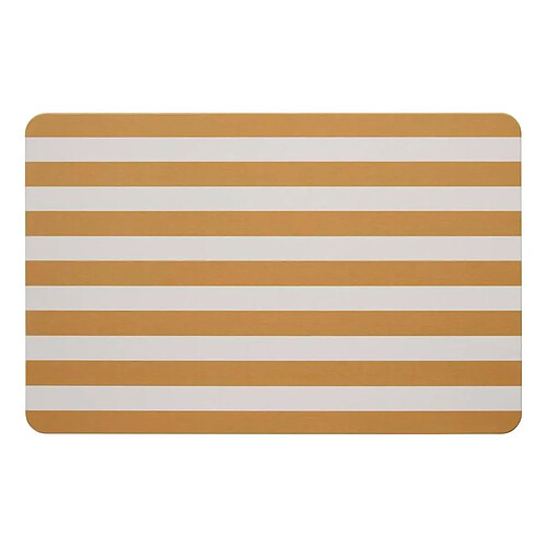 Five Simply Smart Tapis de Bain en Diatomite Strio 39x60cm Jaune
