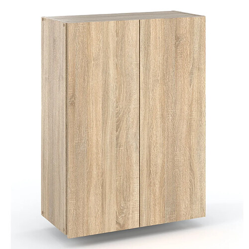 Stiv-Meubles Meuble Haut de sdb Chêne Sonoma 60 cm, armoire murale au-dessus de la machine à laver