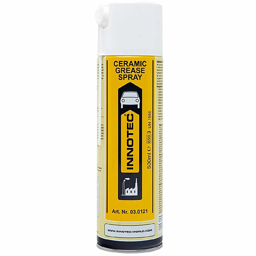 Innotec Graisse céramique spray, 500 ml, graisse en spray, lubrifian
