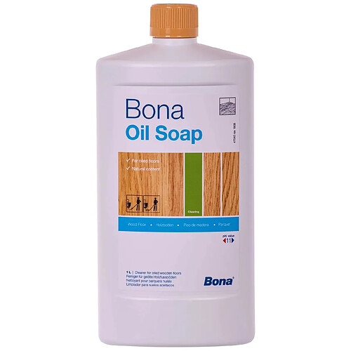 Bona Savon huile bois 1 Liter, Nettoyant parquet huilé, Savon ent
