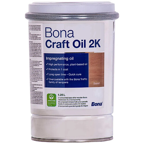 Bona Huile parquet 1,25 Liter, huile 2K, huile bois, sable