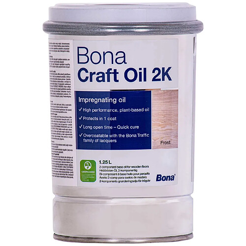 Bona Huile bois professionnelle, huile parquet blanchie, 1,25 Lit