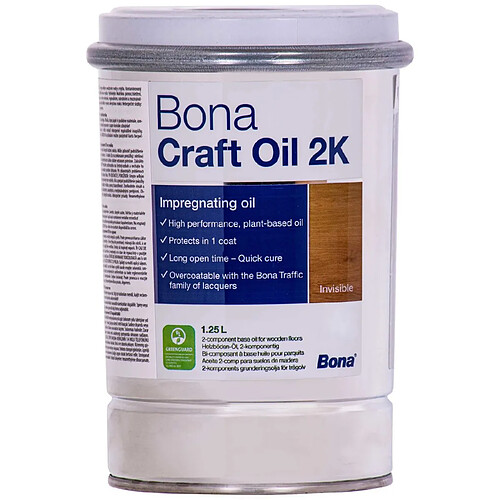 Bona Huile parquet invisible 1,25 Liter, huile bois invisible, hu