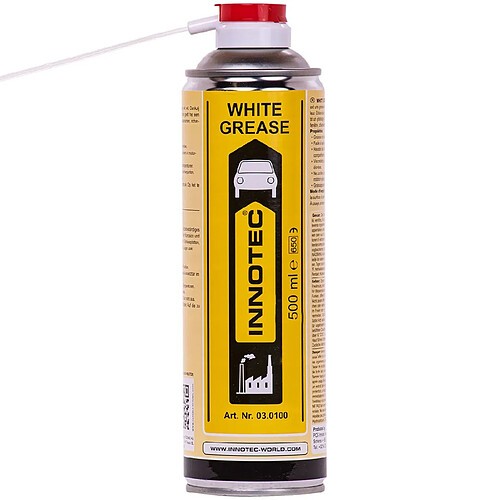 Innotec Graisse blanche 500 ml, graisse en spray, aérosol