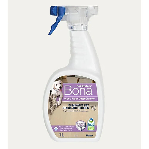 Bona Nettoyant bois, nettoyant parquet, spray nettoyant animaux,