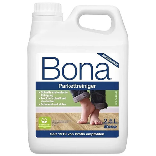 Bona Nettoyant parquet 2,5 litres, Nettoyant sol bois, pour spray