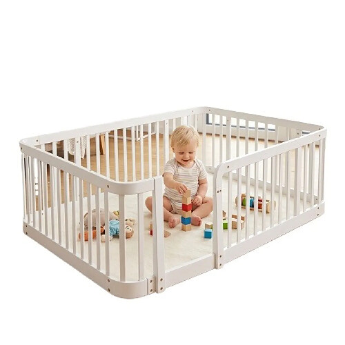 ByteLike Parc modulable blanc pour bébé 140×200cm