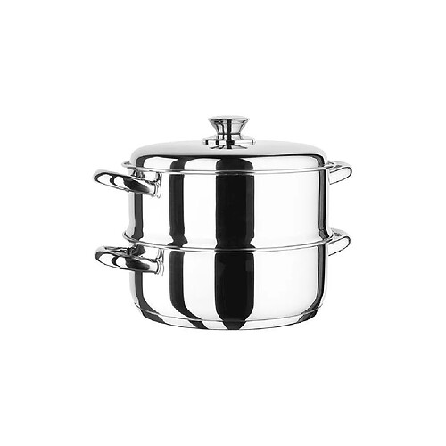 INOXIBAR Set de cuisson vapeur en inox 20 cm - Système à joint d’eau