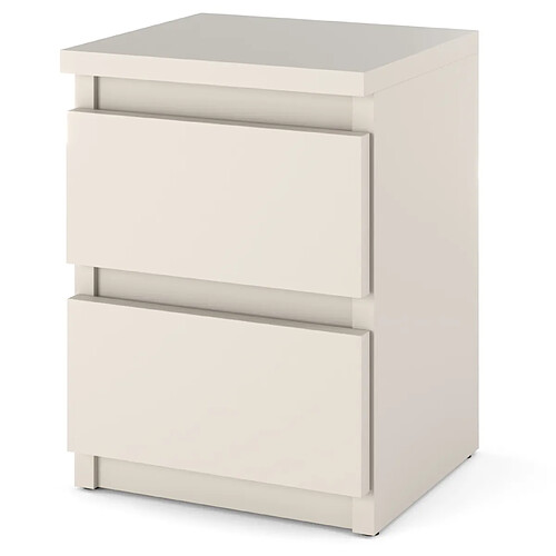 Stiv-Meubles Table de chevet Cachemire 30x30x42CM 2 tirrois -meuble de nuit pour chambre à coucher