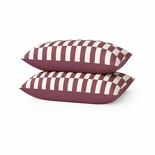 A demain Taie d'oreiller en Percale de coton bio - 65 x 65 cm - Violet