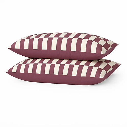A demain Taie d'oreiller en Percale de coton bio - 50 x 75 cm - Violet