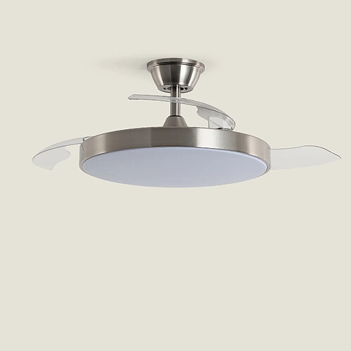 Ledkia Ventilateur de Plafond avec Lumière Silencieux DC Pales Rétractables Tori