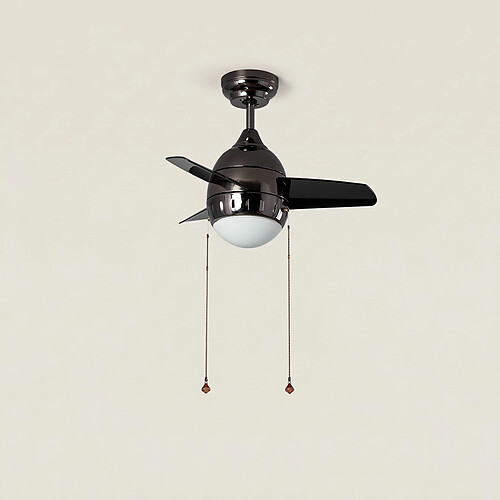 Ledkia Ventilateur de Plafond LED Noir 66cm Modern 4000K
