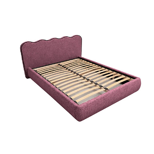 Casanova Lit tissu lisse 200x200cm Mauve