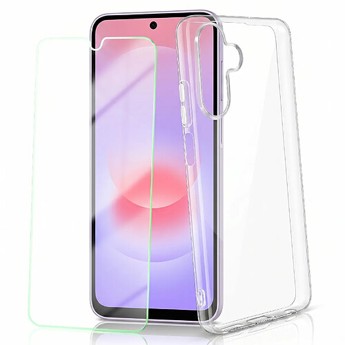Avizar Coque pour Samsung Galaxy A37 Antichoc avec Verre Trempé Transparent