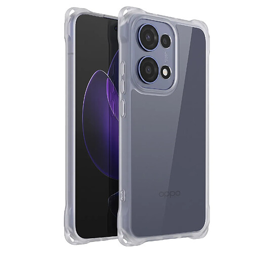Avizar Coque pour Oppo Reno 13 Antichoc avec Contour Givré Transparent