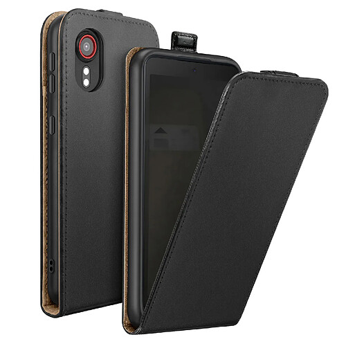 Avizar Étui à Clapet Vertical Magnétique pour Galaxy Xcover 5 avec Porte-carte Noir