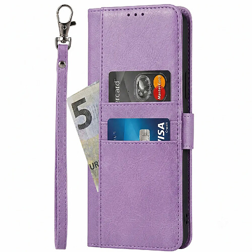 Avizar Étui Portefeuille pour Motorola Moto G37 / G37 Power / G47 avec Support Violet