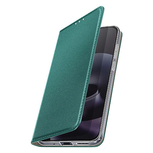 Avizar Étui pour Moto G87 avec Porte-carte Magnétique et Fonction Support Vidéo Vert sapin
