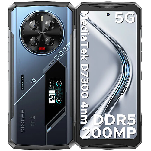 DOOGEE V40 Pro Bleu 5G Smartphone ,48Go/512Go,6.78" FHD+ 120Hz, Android 14, 8680mAh, 200MP