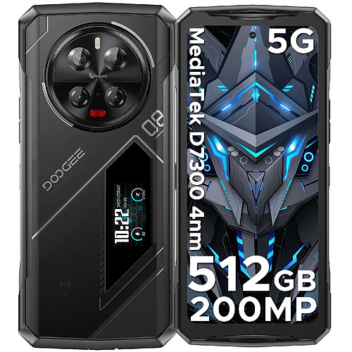 DOOGEE V40 Pro Argent 5G Smartphone ,48Go/512Go,6.78" FHD+120Hz,Android 14, 8680mAh, 200MP
